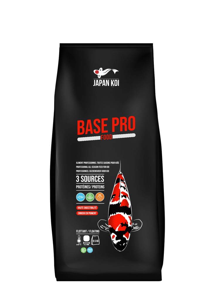 Base Pro 9,5Kg - Japan Koi Food - Aliment Professionnel toutes saisons pour koïs