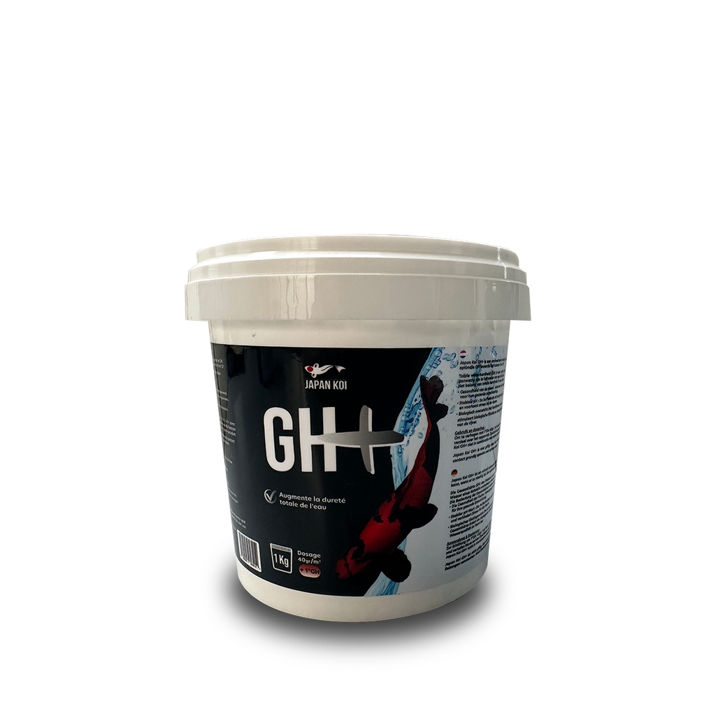 GH+ 1Kg - Japan Koi Products - Augmentation de la dureté totale et stabilise l'équilibre des minéraux dans le bassin