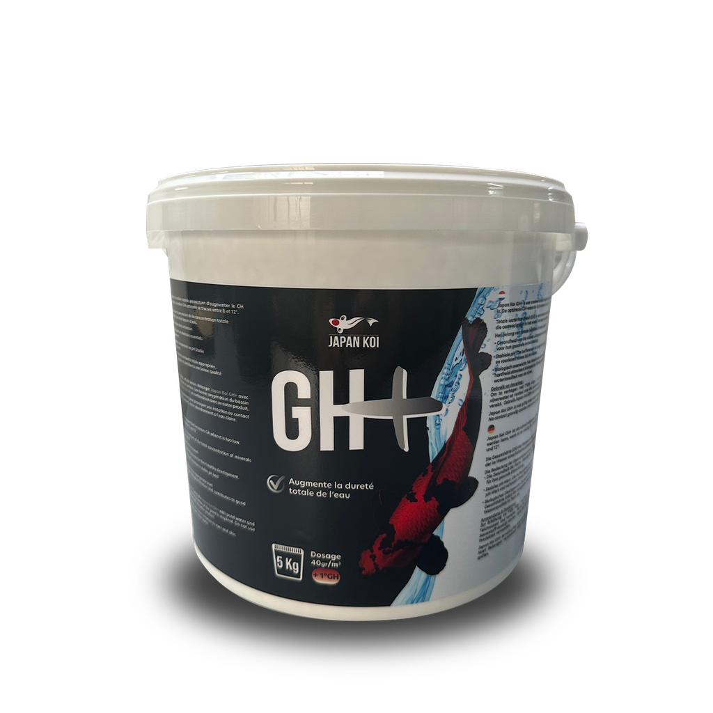 GH+ 5Kg - Japan Koi Products - Augmentation de la dureté totale et stabilise l'équilibre des minéraux dans le bassin