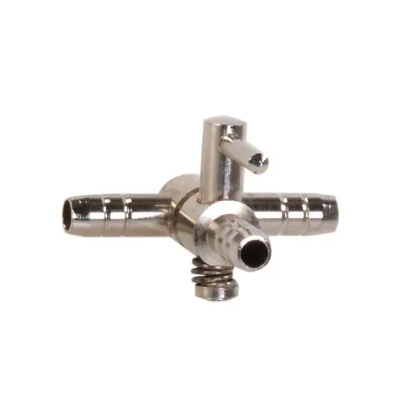 Répartiteur d'air inox pour tuyau 4mm avec vannes 